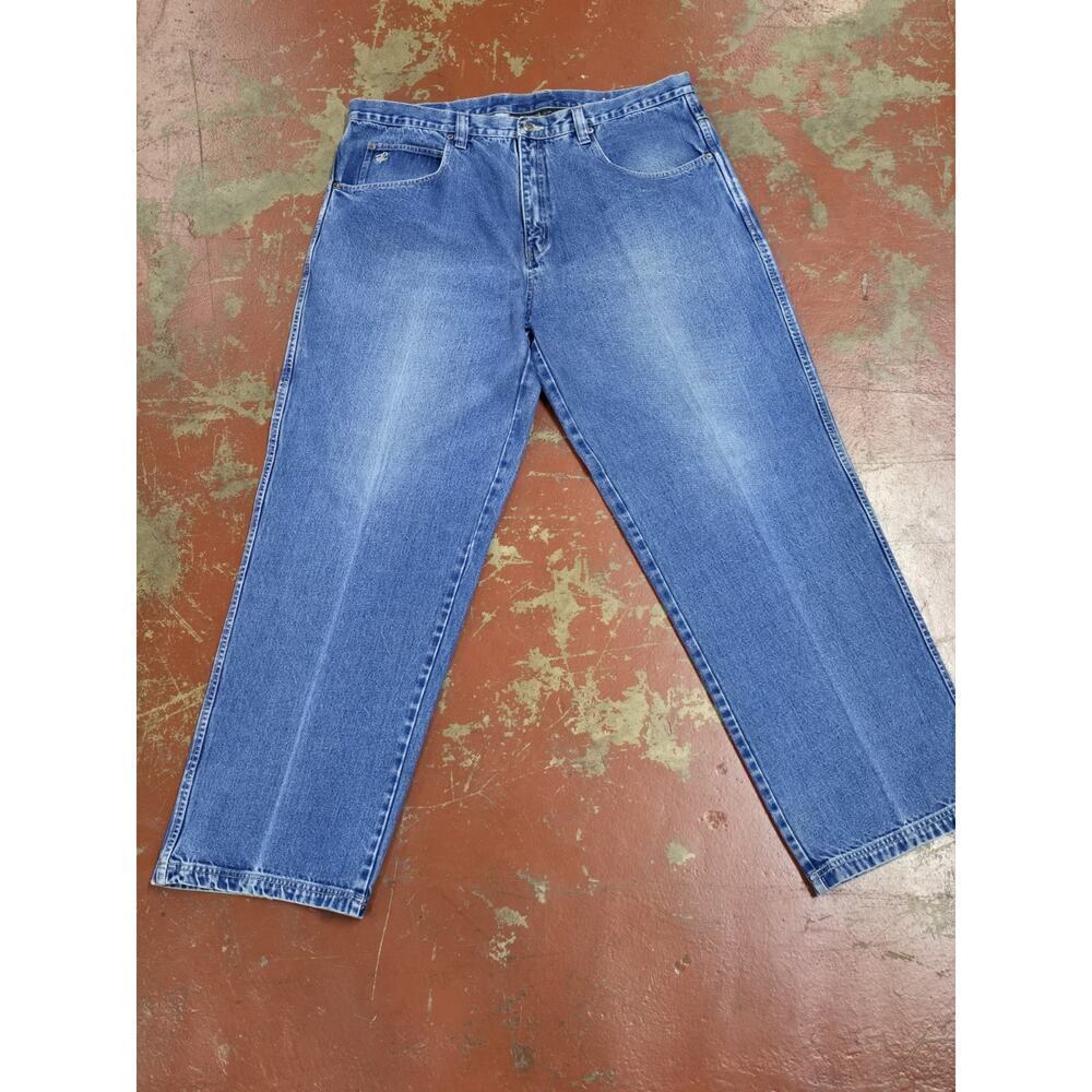 Rocawear jeans, blue, vintage baggy pants, 90s hip hop, 1990s, Roca Wear size 42 - Picture 1 of 5